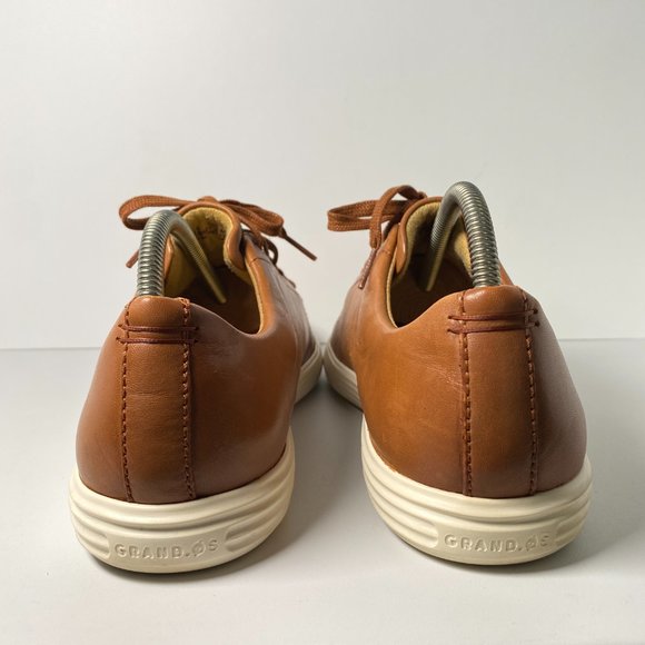 COLE HAAN Grand OS Crosscourt II Oxford Shoes Mens 10.5 Brown Tan Leather Casual main image 7